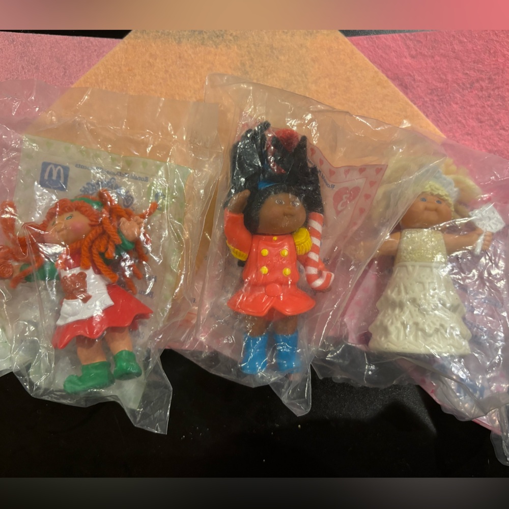 Vintage 1994 McDonald’s Cabbage Patch Figurine set numbers 2/3/4